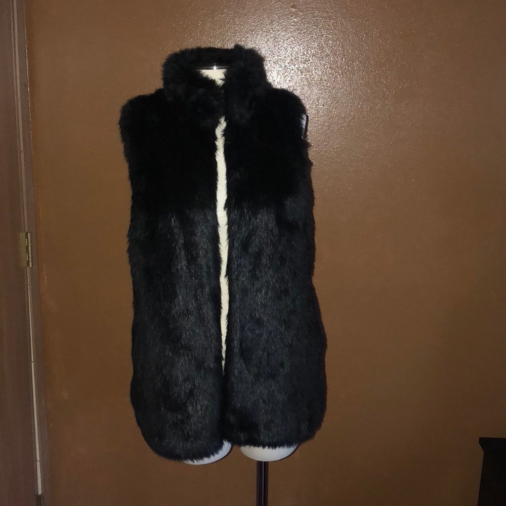 Faux fur vest
